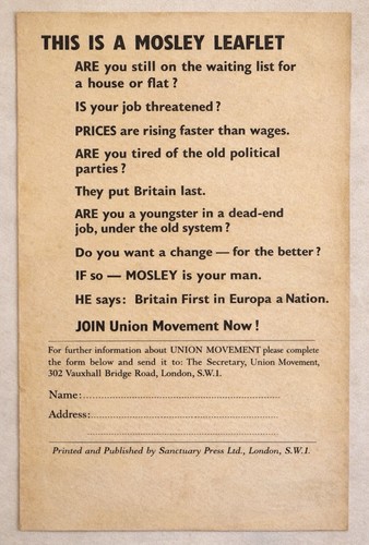 Original ww2 oswald mosley - original,