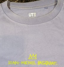 Uniqlo Men's Jean-Michel Basquiat Quote Print Collaboration T-Shirt Size Small 