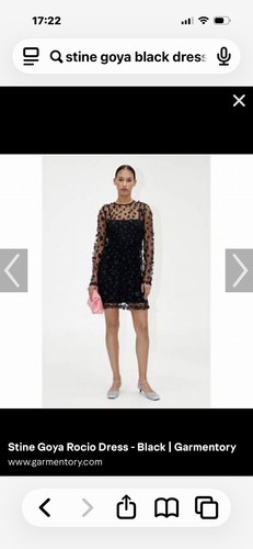 Stine goya black dress size - black,