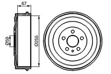 Bosch brake drum - bosch, citroËn