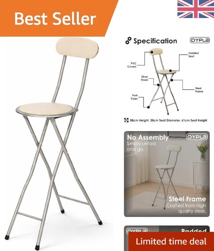 Comfortable white folding high - white,