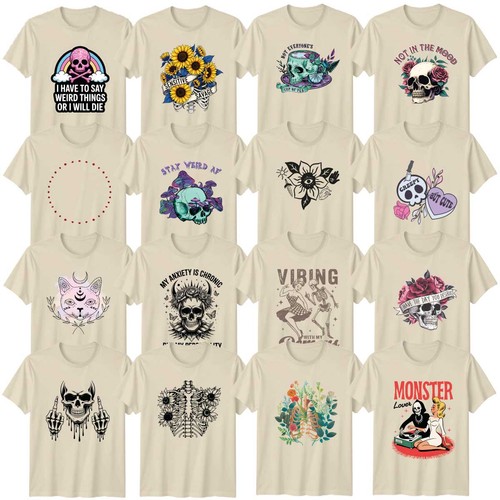 Gothic adult shirt skull - adult, t-shirt