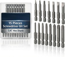 15Pcs Screwdriver Bits Set