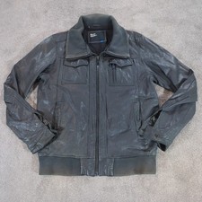 Celio Real Leather Jacket Mens