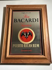 Vintage Bacardi Rum Framed Pub