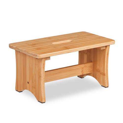 Bamboo footstool natural - footstool,