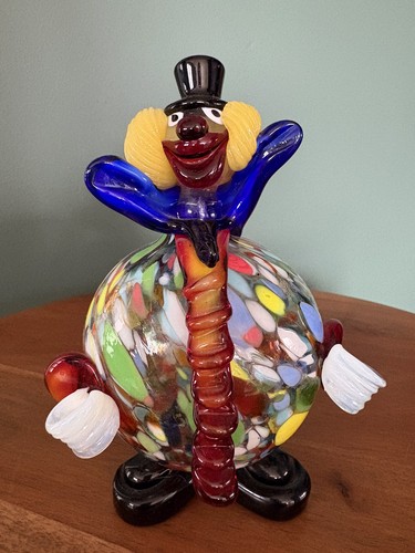 Murano glass vintage clown - murano,