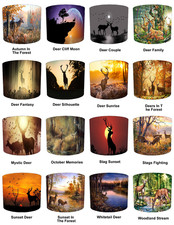 Deer Stag Hunting Scene Ceiling Lampshade Table Lamp shades Pendant lampshades