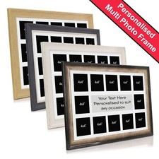 Personalised Photo Multi Picture Frame Large Collage Display Multi Opening