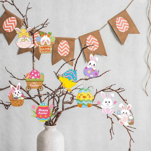 10pcs easter hanging - easter,