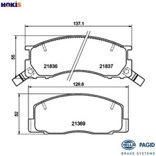 BRAKE PAD SET DISC BRAKE 8DB
