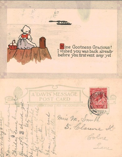 Vintage postcard humorous - vintage,