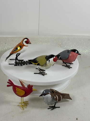 Collection bird tin plate - of, 5