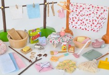 Sylvanian Washing & Cleaning spares. Wash day line pegs machine Calico Critters