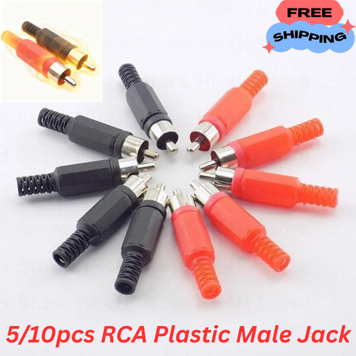 10pcs rca male - male, plug
