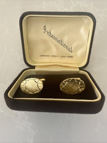 Gold tone cufflinks vintage - tone,
