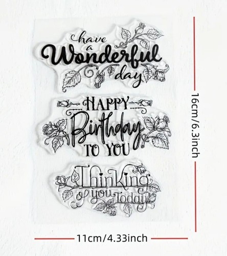 Clear stamps birthday - clear,
