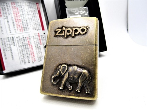 Antique brass metal elephant - antique,