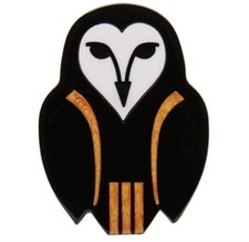 ERSTWILDER Owl Ornamental Brooch Pin Art Nouveau 2021 BNIB NWT