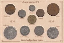 Cambridgeshire Coins 1937 - 1952 Coin Year Set Gift Birthdays George VI
