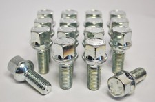 16 Wheel Bolts Nuts Lugs SKODA OCTAVIA (5 Bolt) M14x1.5 27mm 17 Hex.