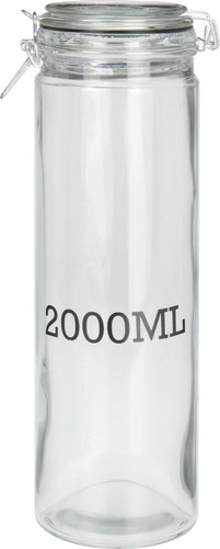 2000ml clear glass storage - 2000ml,