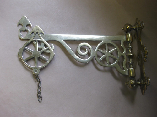 Antique brass bracket - antique, /