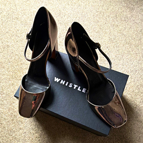 Whistles metallic court shoes - court,