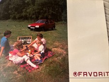 The Skoda Favorit Style Car Sales Info Brochure Frameable 1989