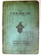 PACKARD 120 Car Owners Handbook 1937 #120C 9-36
