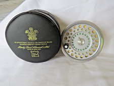 VERY GOOD HARDY MARQUIS SALMON NO.2 SPARE SPOOL LINED AND IN A HARDY POUCH