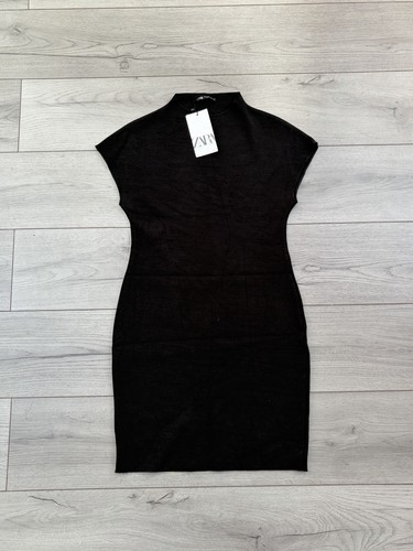 Zara black mock - mock, knit