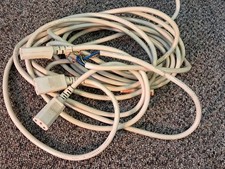 3 Vintage Sony Hi-Fi Mains Power Cables / Kettle Leads - Grey