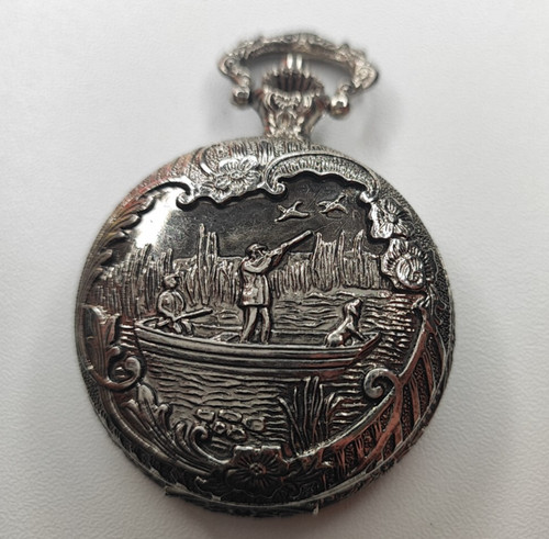 Boat hunting scene - , pocket