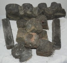 Coal effect gas fire materials