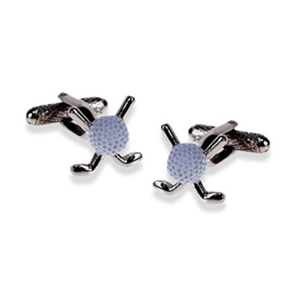 Golf cufflinks onyx art - cufflinks, by