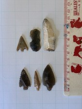 Genuine stone age flint arrow