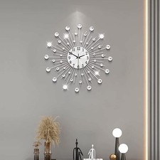 50cm living room diamond bead crystal jewelry daily wall clock home decoration