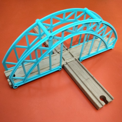 Wooden train track - track, long
