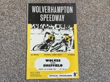 * WOLVES v SHEFFIELD 2/10/64 speedway programmme