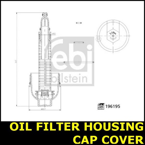 Oil filter housing - cap, cover