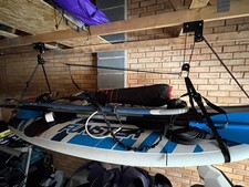windsurfing board and sail set