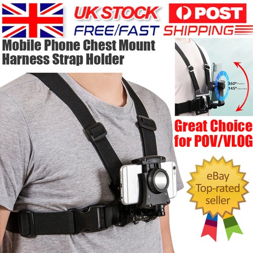 Chest strap harness body mount - harness,