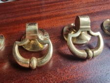 2x Antique Brass Drop Handle