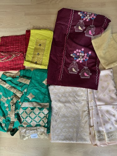 Asian unstitched four suits - unstitched,