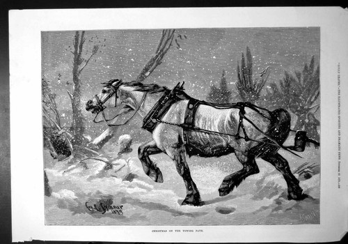 Old christmas towing path - old,