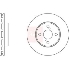 2x Brake Discs Vented For
