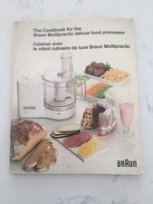 BRAUN MULTIPRACTIC ELECTRONIC VINTAGE COOKBOOK RECIPE cook BOOK PROCESSOR FOOD