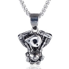 Motorcycle engine pendant - motorcycle,