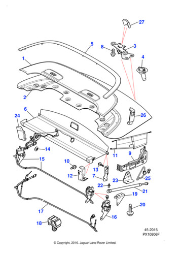 Jaguar genuine release cable - jaguar,